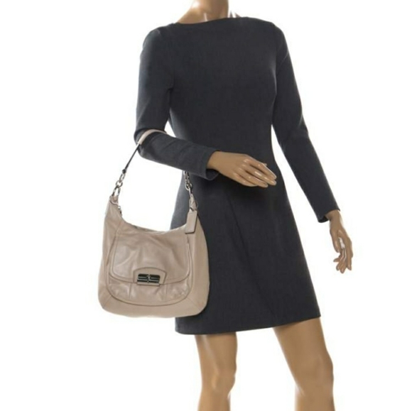 COACH Ivory Kristin Leather Crossbody Hobo Bag - Picture 8 of 11